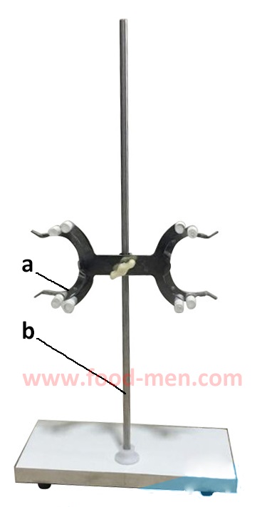 Installation drawing of burette clip and holder