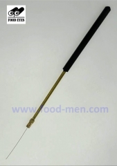Metal inoculation needles and handles