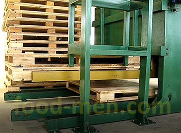 Automatic palletizing machine (palletizer) for can body Figure 1: Pallets separator